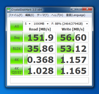 Seagate  ST3000DM001 (3TB)のパフォーマンス - 読み書きの速度と性能:画像4