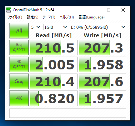 TOSHIBA MD04ACA600/AFP (6TB)のレビュー - パフォーマンス 読み書きの速度:画像11