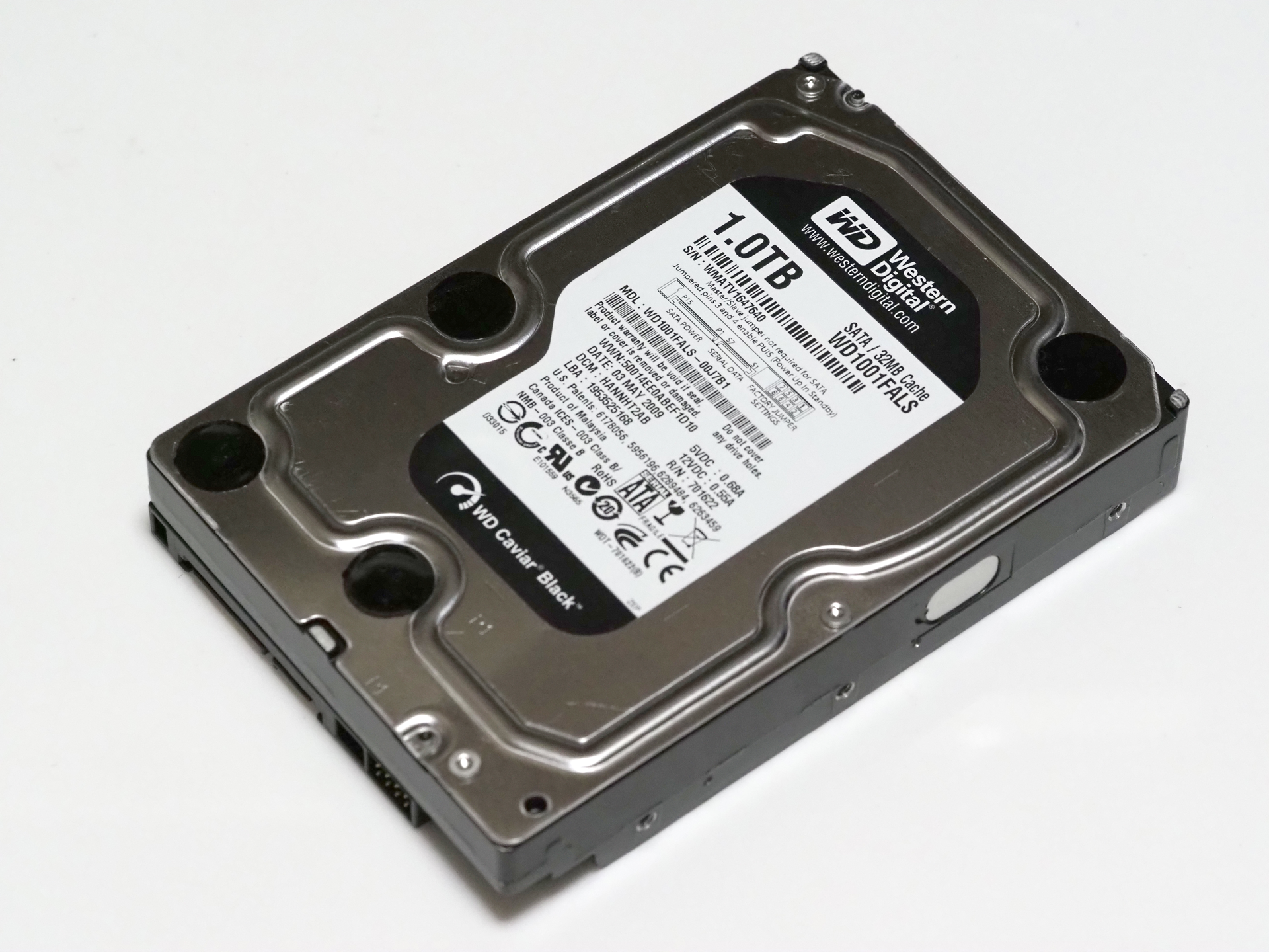 WESTERN DIGITAL 3.5インチ内蔵HDD 1TB Serial-ATA 7200rpm 32MB