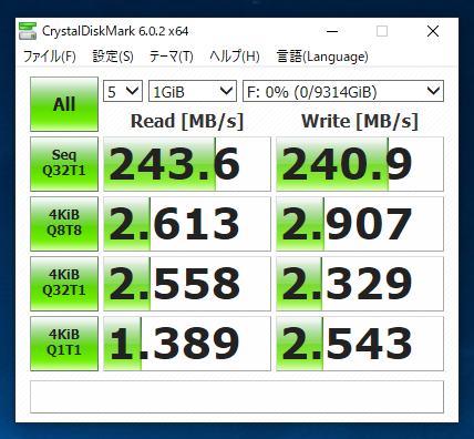 Western Digital WD101KFBX (10TB)のレビュー - パフォーマンス 読み書きの速度と性能:画像8