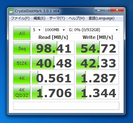Western Digital WD10EADS (1TB)のパフォーマンス - 読み書きの速度と性能:画像4