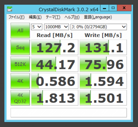 Western Digital WD30EFRX (3TB)のパフォーマンス - 読み書きの速度と性能:画像7