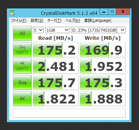 Western Digital WD80EFZX (8TB)のレビュー - パフォーマンス 読み書きの速度と性能:画像8