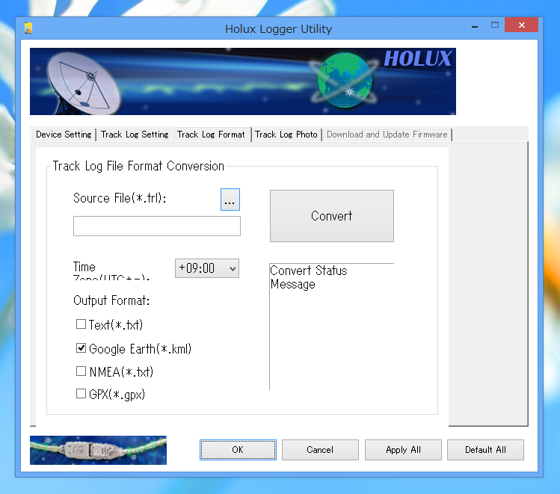 HoluxLoggerUtility を用いて M-241からNMEA形式のデータを取得する:画像10