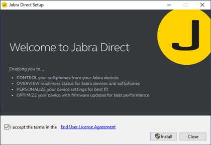 Jabra Direct のインストール:画像5