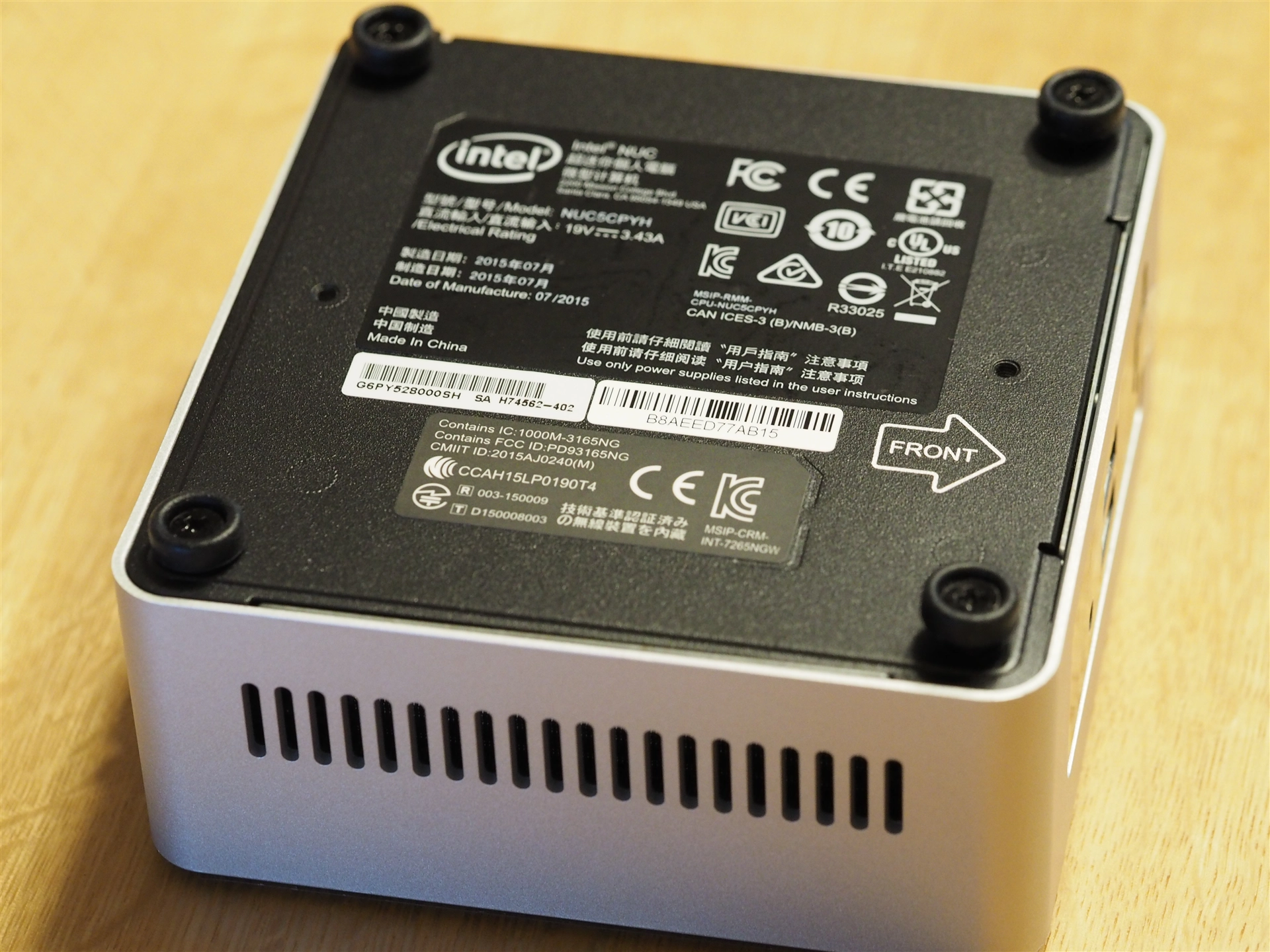 NUC5CPYH office2019 ベアボーンPC　intel NUC5 s1.jpg