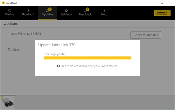 Jabraデバイスのファームウェアをアップデートする:画像14
