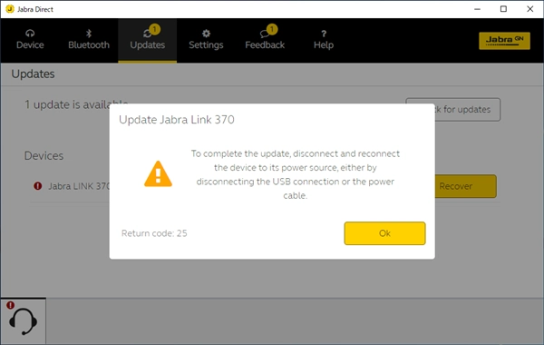 Jabraデバイスのファームウェアをアップデートする:画像18