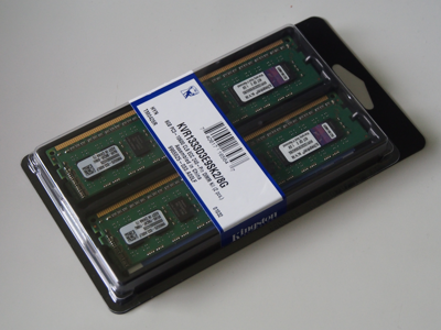 Kingston 1333MHz DDR3 ECC CL9 DIMM KVR1333D3E9SK2/8G のレビュー:画像1