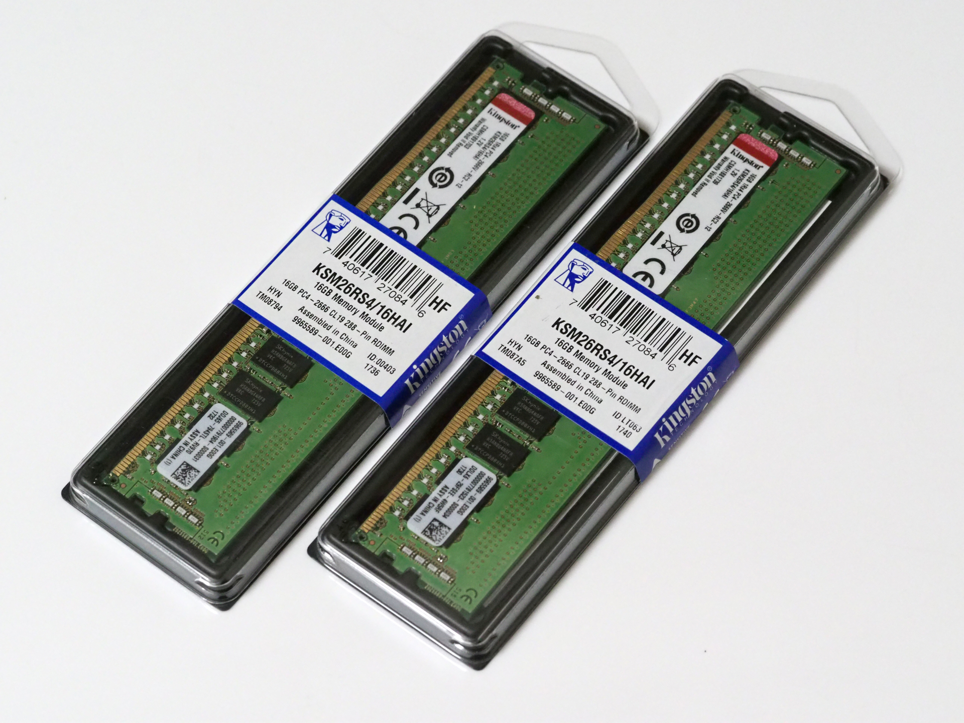 Kingston DDR4 2666(PC4-20800) 16GB ECC Registered DIMM KSM26RS4