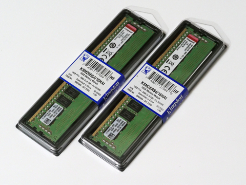 Kingston DDR4 2666(PC4-20800) 16GB ECC Registered DIMM KSM26RS4/16HAI のレビュー:画像1