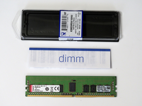 Kingston DDR4 2666(PC4-20800) 16GB ECC Registered DIMM KSM26RS4/16HAI のレビュー:画像2