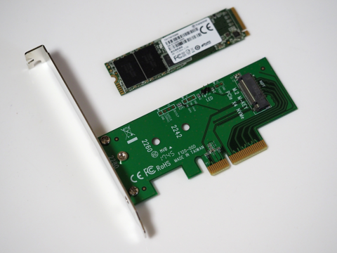 玄人志向 PCI-Express x4接続 M.2スロット増設インターフェース