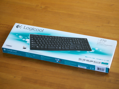 Logicool ワイヤレスキーボード K270 のレビュー:画像1