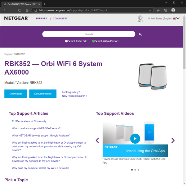 Orbi AX6000 のファームウェアをアップデートする (手動):画像3
