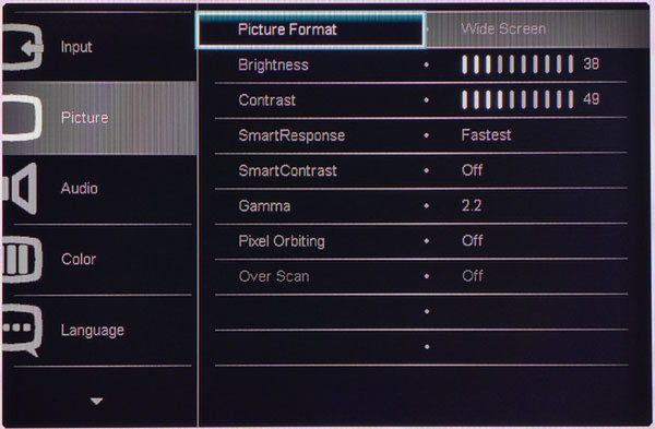 PHILIPS のディスプレイで画面下端の表示が欠ける:画像3