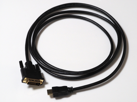 PLANEX HDMI-DVI変換ケーブル PL-HDDV02 (2.0m) のレビュー:画像6