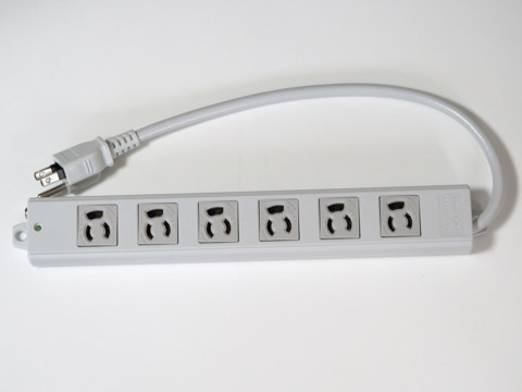 サンワサプライ 工事物件タップ 抜け止めコンセント 3P 6個口 TAP-K6 のレビュー:画像2