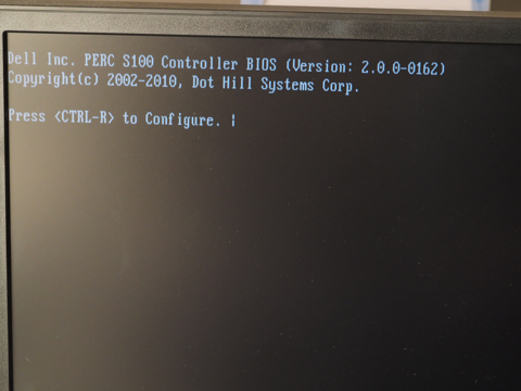DELL PowerEdge T110 II のRAIDボリューム (バーチャルディスク) を作成する:画像2