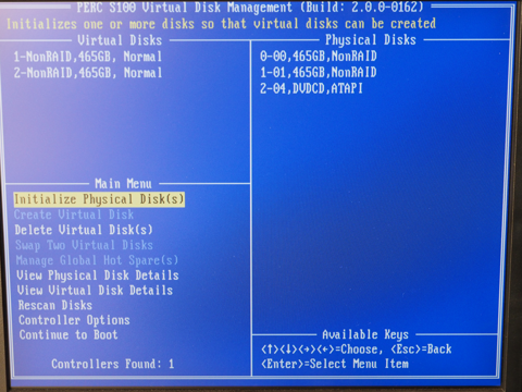 DELL PowerEdge T110 II のRAIDボリューム (バーチャルディスク) を作成する:画像3