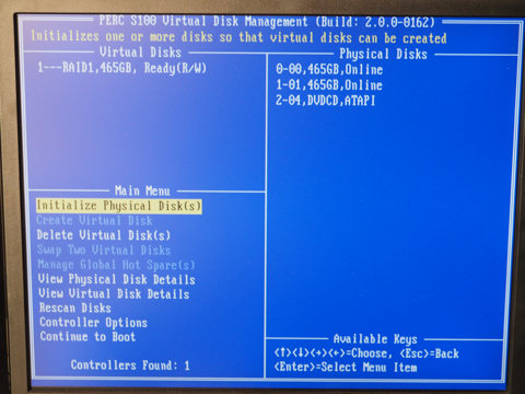 DELL PowerEdge T110 II のRAIDボリューム (バーチャルディスク) を作成する:画像13