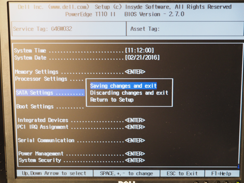 Dell PowerEdge T110 II でオンボードRAIDを利用する:画像6