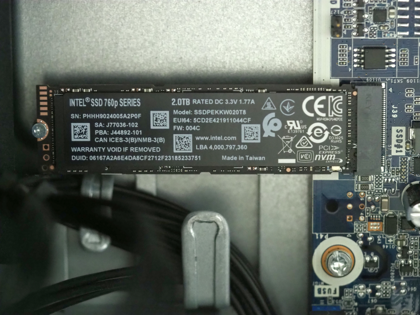 Intel SSD 760p M.2 PCIEx4 2TBモデル SSDPEKKW020T8X1 のレビュー - 読み書きの速度と性能:画像11