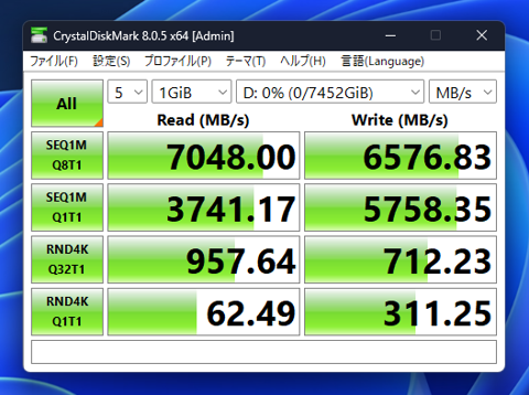 Nextorage ‎NEM-PA 8TB (8TB) のレビュー と パフォーマンス測定:画像11