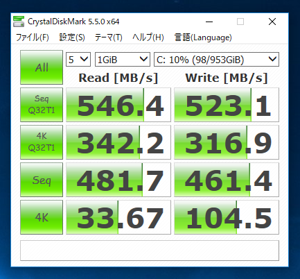 SanDisk SSD X600 SD9SN8W-1T00-1122 (1TB)のパフォーマンス - 読み書きの速度と性能:画像9
