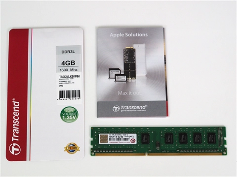 Transcend 4GB DDR3L メモリ TS512MLK64W6H のレビュー:画像4