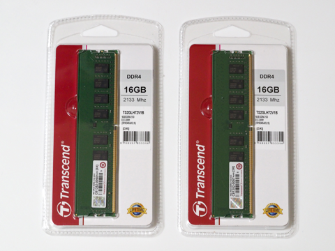 Transcend 16GB DDR4 メモリ TS2GLH72V1B のレビュー:画像2