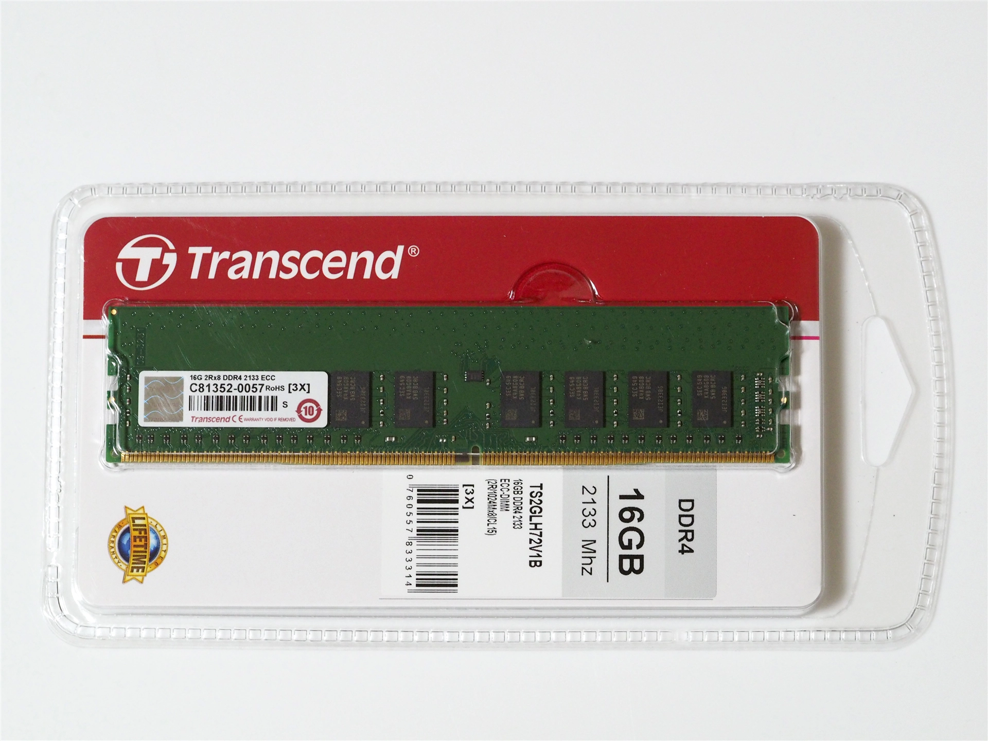 Transcend 16GB DDR4 メモリ TS2GLH72V1B のレビュー | iPentec