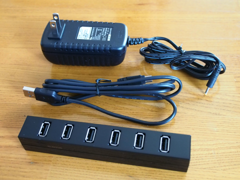 ELECOM 7ポートUSBハブ U2H-Z7SBK のレビュー:画像2