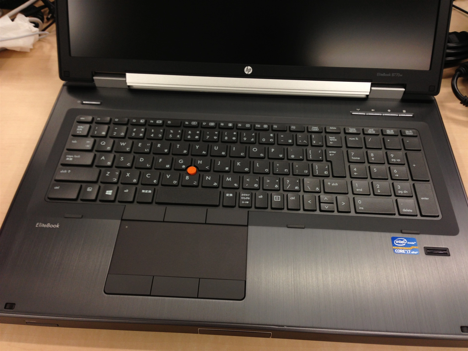 HP Elitebook　8770w i7 モバイルワークステーション 日本HP、17.3型ワイド液晶搭載モバイルワークステーション