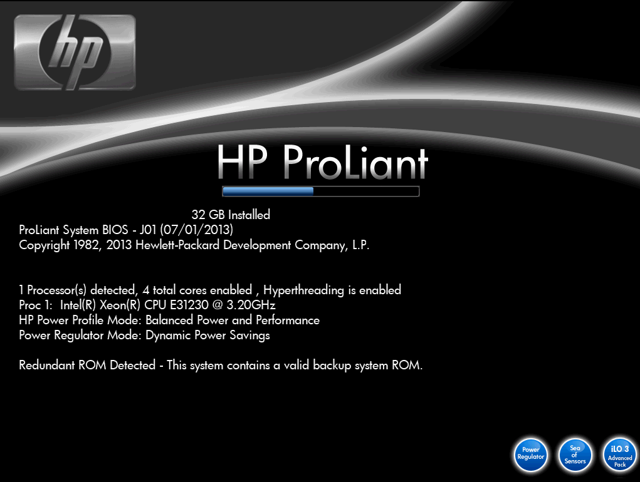 HP ProLiant ML110 G7 の iLO3のIPアドレスを変更する:画像1