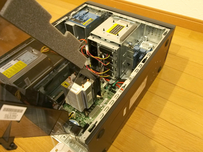 HP ProLiant ML110 G7 (1万円程度の安価版)のレビュー - 消費電力・CPUの交換:画像14