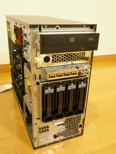 HP ProLiant ML110 G7 (1万円程度の安価版)のレビュー - 消費電力・CPUの交換:画像16