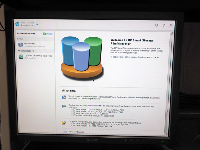 HP ProLiant ML310e Gen8 v2 でディスクアレイを作成する:画像2