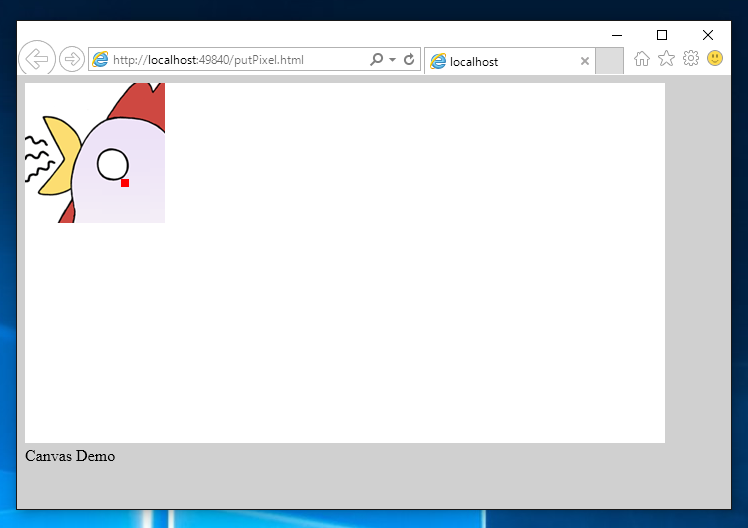 HTML Canvas でピクセル情報を設定する:画像1