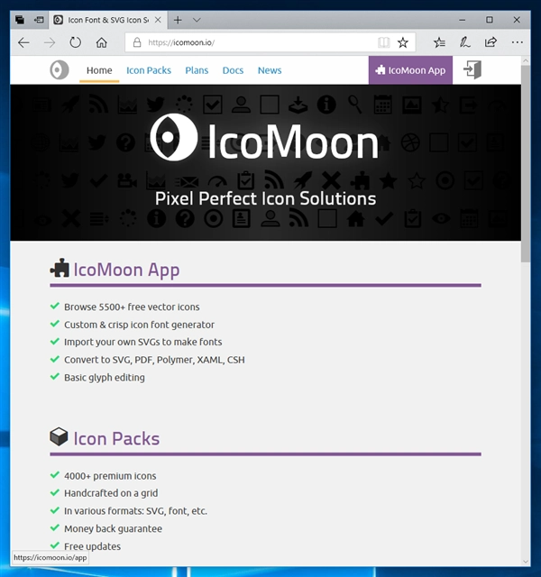 IcoMoon によるアイコンフォントの作成:画像1
