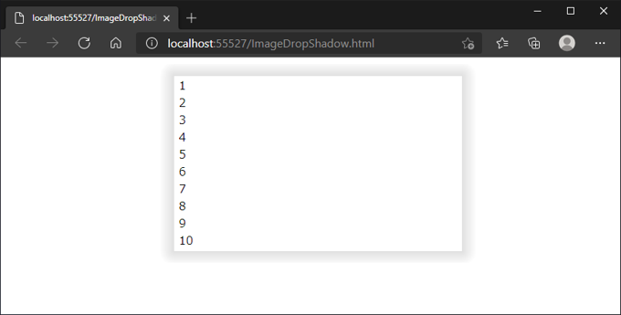 ドロップシャドウのある枠のコードと表示結果 - 影を画像で表現する方法:画像12