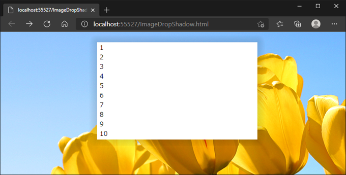ドロップシャドウのある枠のコードと表示結果 - 影を画像で表現する方法:画像13