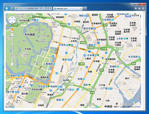 Google Map JavaScript API v3 APIを使ったシンプルな地図表示:画像1