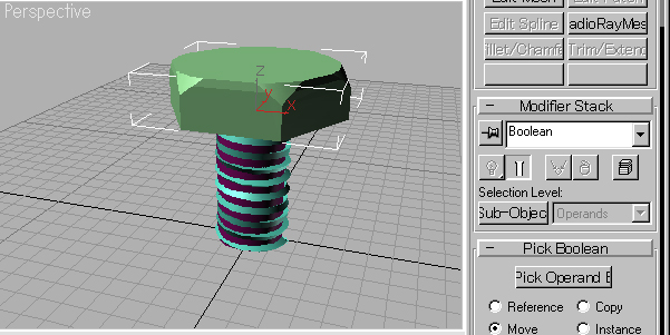 ボルトを作る - モデリング３ [iPentec 3DSMAX Tech]:画像11