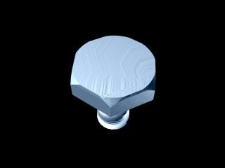 ボルトを作る - マテリアル設定 [iPentec 3DSMAX Tech]:画像10
