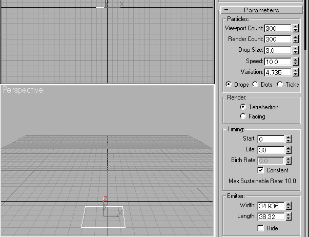 パーティクルシステムを使ってみよう - パラメータをいろいろ変えてみよう [iPentec 3DSMAX Tech]:画像5