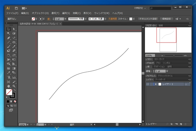 Illustratorのパスにブラシを適用する:画像1