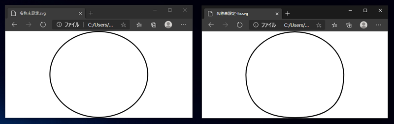 SVG形式で書き出すと描画した図形と形状が微妙に変わってしまう:画像8