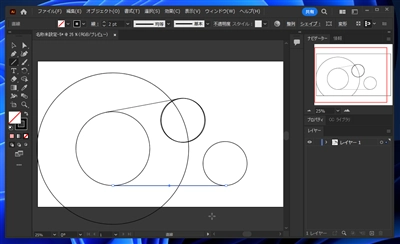 ふたつの円の共通接線を描画する:画像21