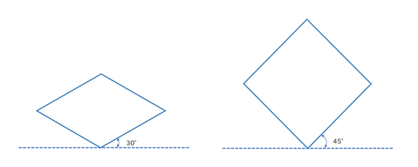 等角図 (等角投影図 アイソメトリック プロジェクション) を作画するためのグリッドの作成:画像12